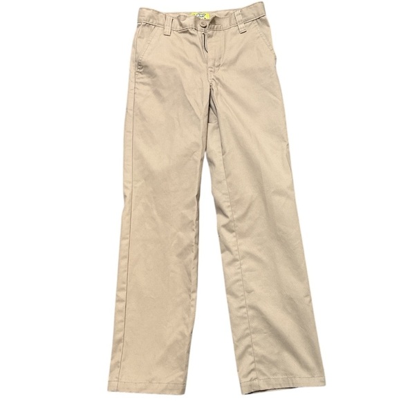 Bundle Boys Slim Pants Beige 12 Slim Navy 14 Slim adjustable Elastic Waistband - Picture 4 of 10